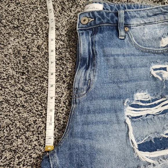 Kancan Hi Rise Jean Shorts Destressed Sz 11/29,Relaxed 100% Cotton 3.5" Inseam - Picture 7 of 7